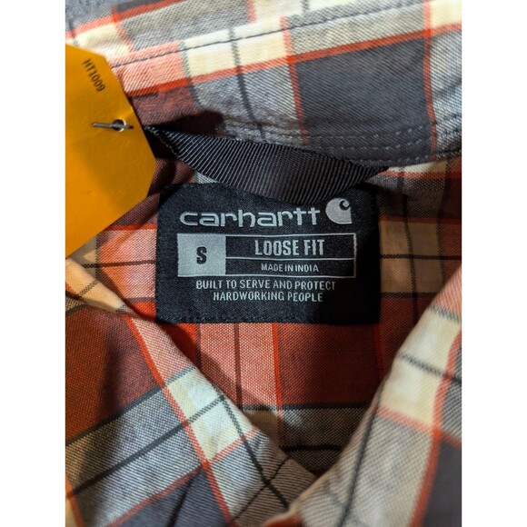 Carhartt NWT Loose Fit Midweight Chambray Long Sleeve Shirt Men’s SMALL 104910 - Picture 4 of 9